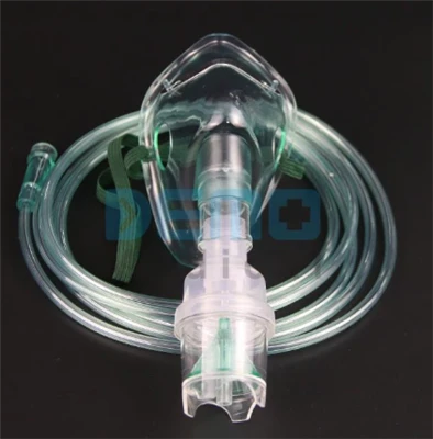 Hoge concentratie wegwerp PVC-gezichtsmasker Vernevelaar Zuurstof Medisch ste...